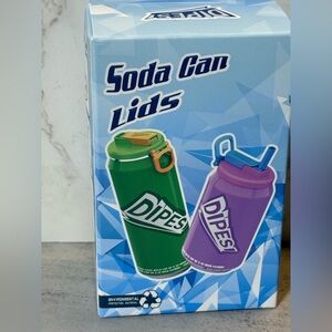 NEW-Dipesi Soda Can Lids - Green, Teal and Purple